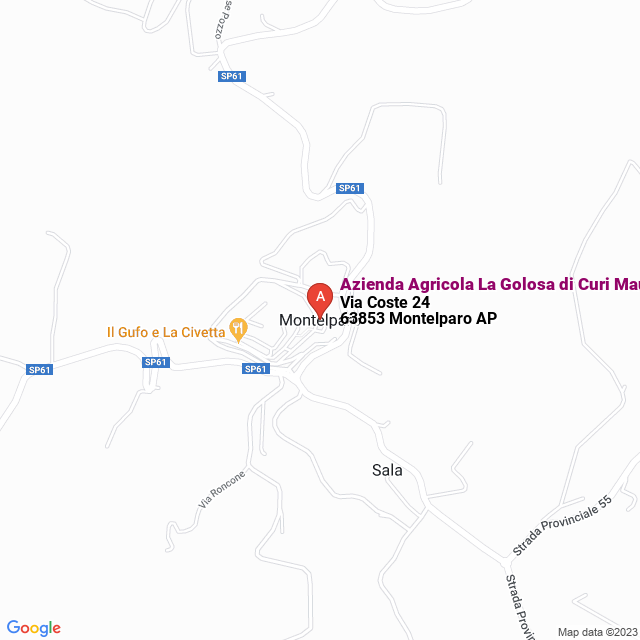 apri la mappa di Azienda Agricola La Golosa di Curi Maurizio
