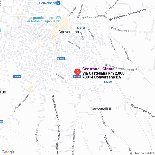 apri la mappa di Centrone - Cinara