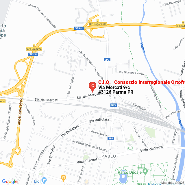 apri la mappa di C.I.O. - Consorzio Interregionale Ortofrutticoli