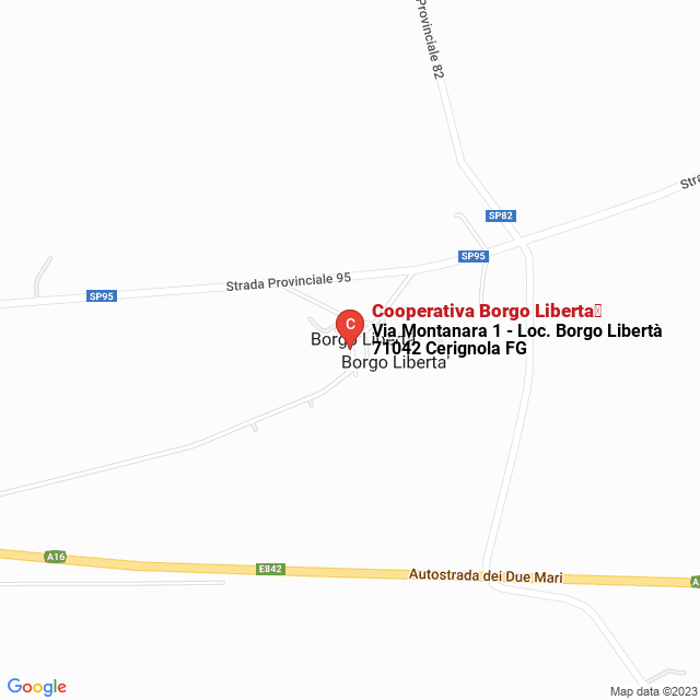 apri la mappa di Cooperativa Borgo Liberta
