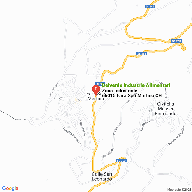 apri la mappa di Delverde Industrie Alimentari