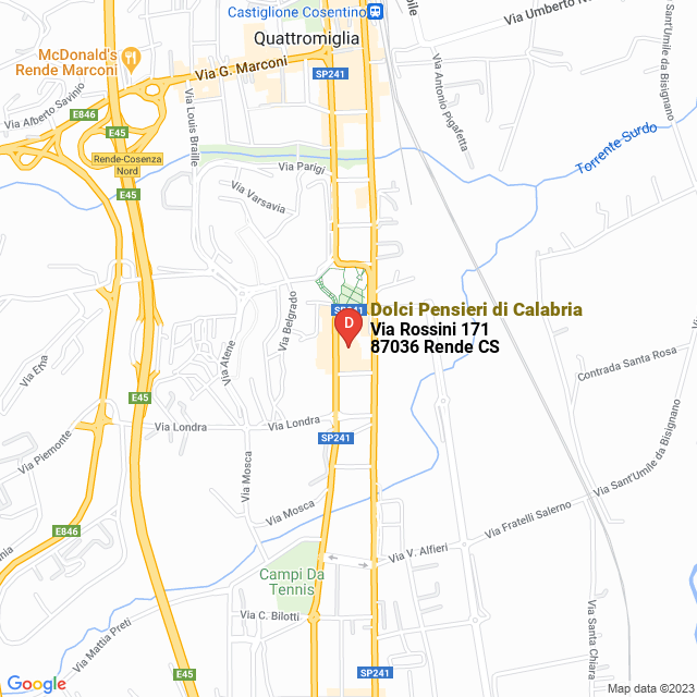 apri la mappa di Dolci Pensieri di Calabria