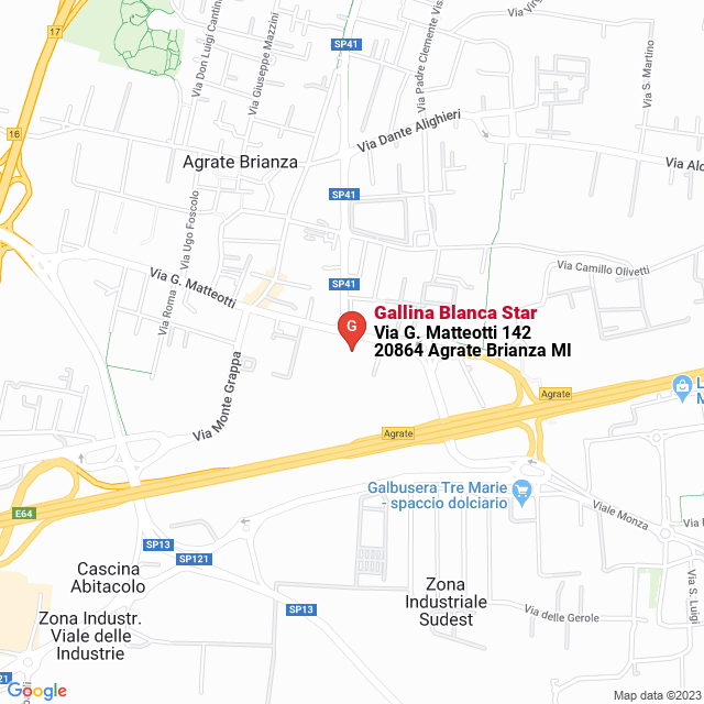 apri la mappa di Gallina Blanca Star