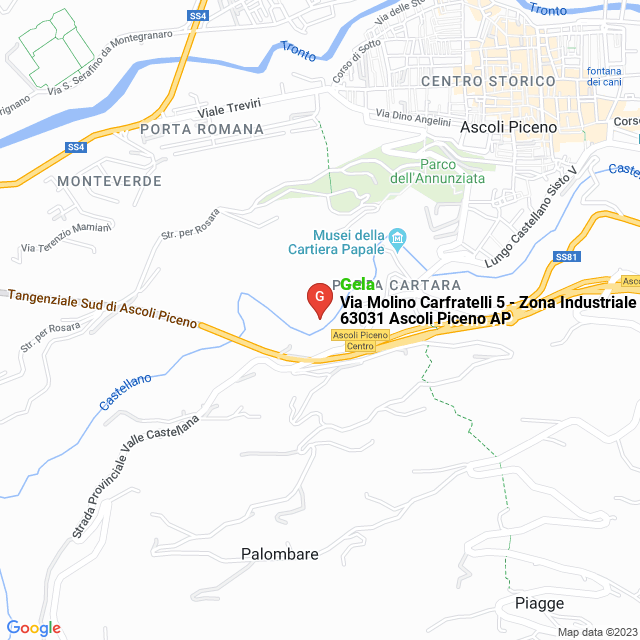 apri la mappa di Gela