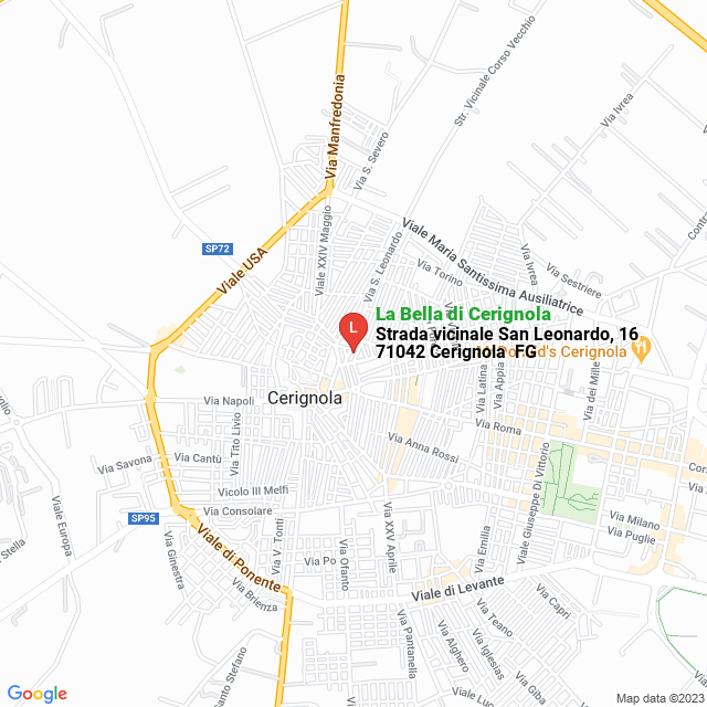 apri la mappa di La Bella di Cerignola