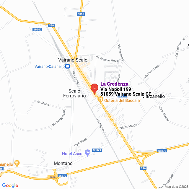 apri la mappa di La Credenza