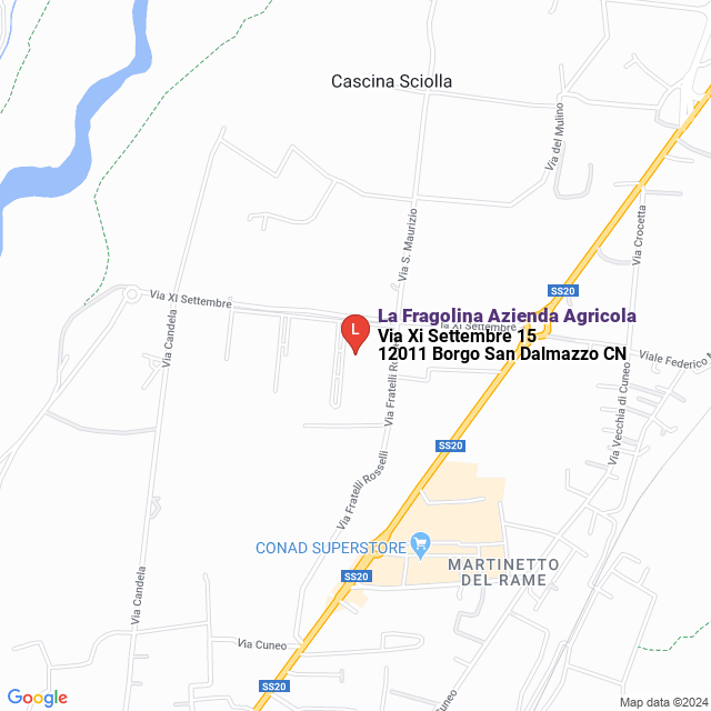 apri la mappa di La Fragolina Azienda Agricola