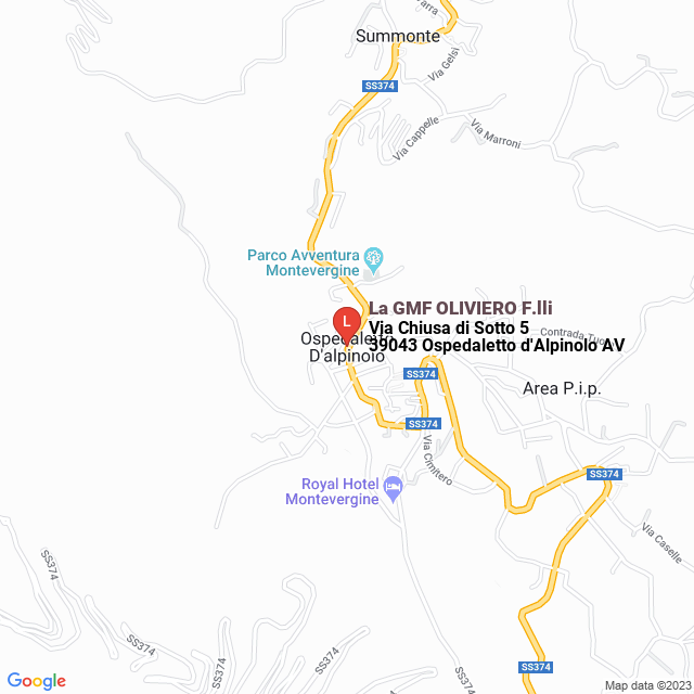 apri la mappa di La GMF OLIVIERO F.lli