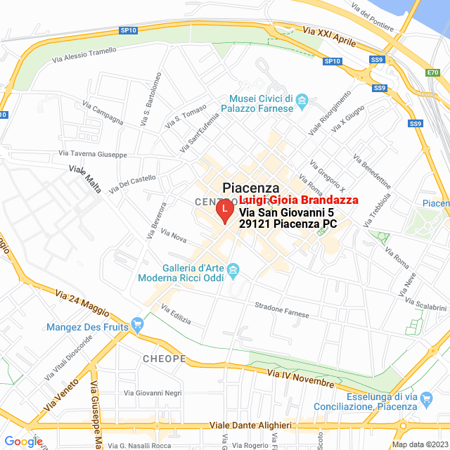 apri la mappa di Luigi Gioia Brandazza