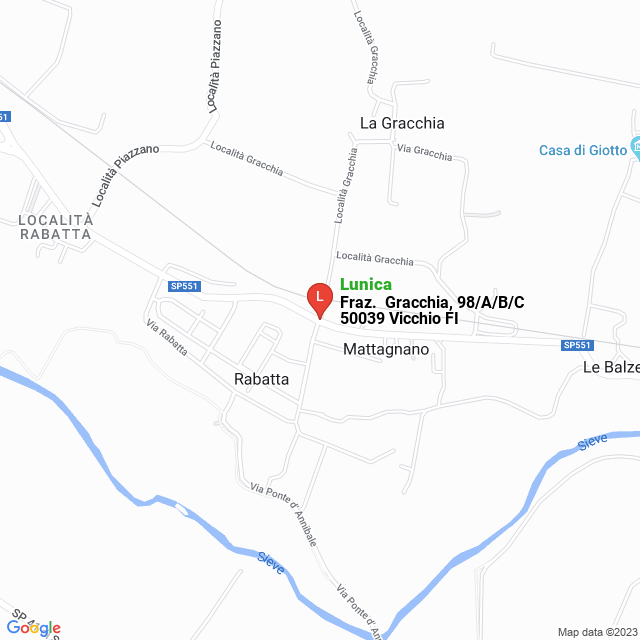 apri la mappa di Lunica