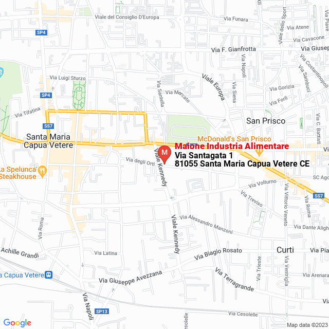 apri la mappa di Maione Industria Alimentare