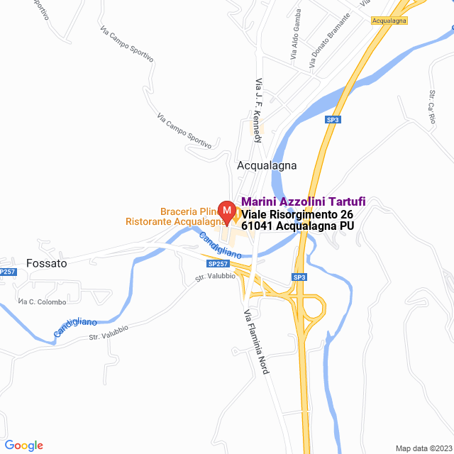 apri la mappa di Marini Azzolini Tartufi