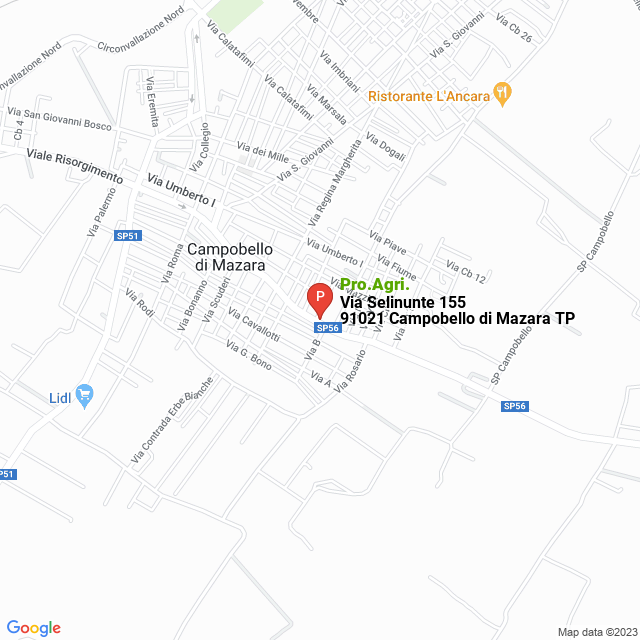 apri la mappa di Pro.Agri.
