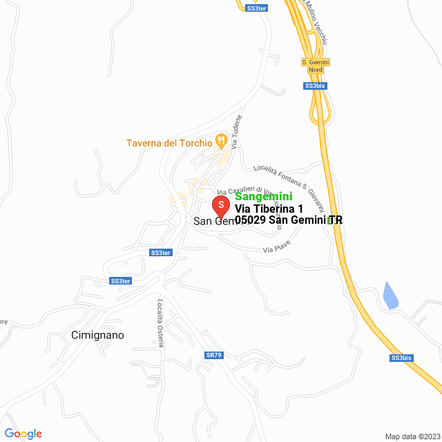 apri la mappa di Sangemini