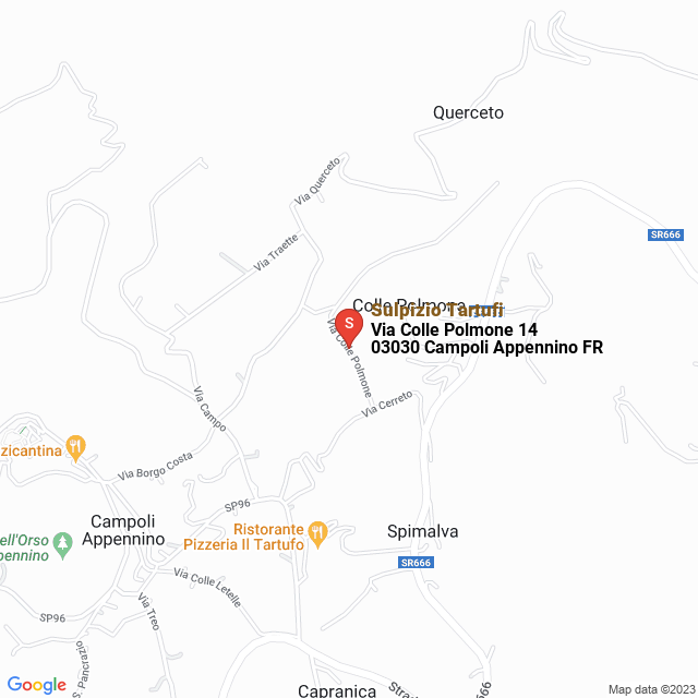 apri la mappa di Sulpizio Tartufi