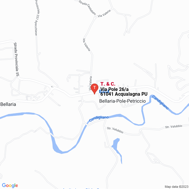 apri la mappa di T. & C.