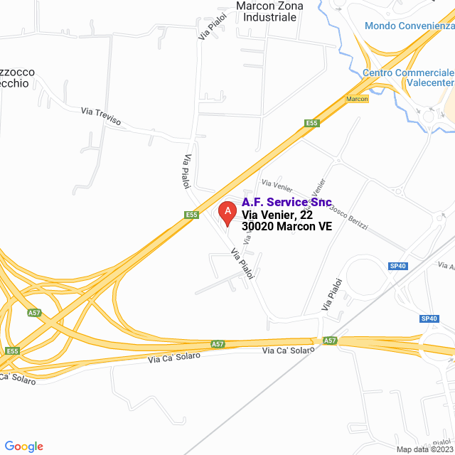 apri la mappa di A.F. Service Snc