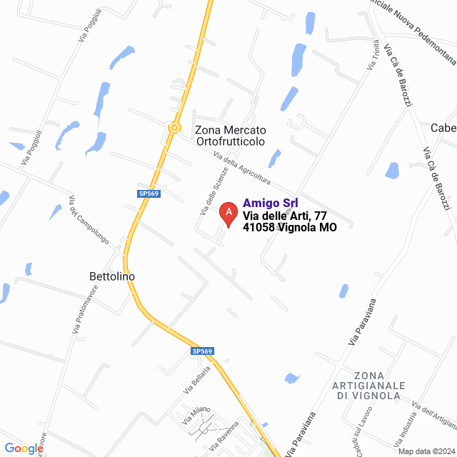 apri la mappa di Amigo Srl