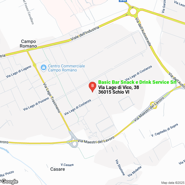 apri la mappa di Basic Bar Snack e Drink Service Srl