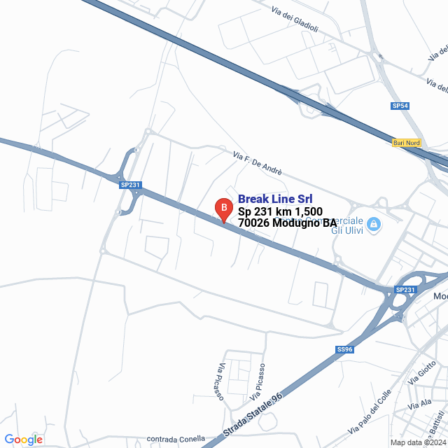 apri la mappa di Break Line Srl