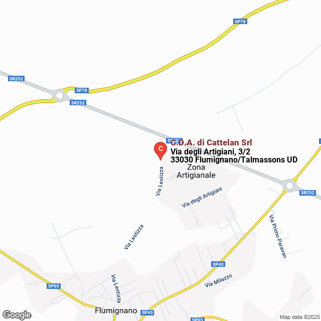 apri la mappa di C.D.A. di Cattelan Srl