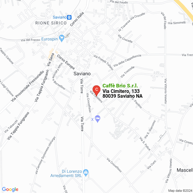 apri la mappa di Caffè Brio S.r.l.
