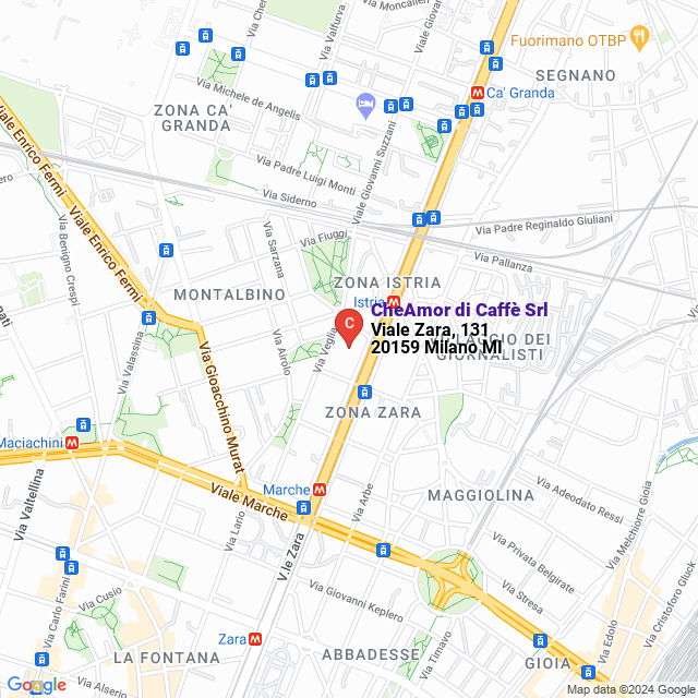 apri la mappa di CheAmor di Caffè Srl