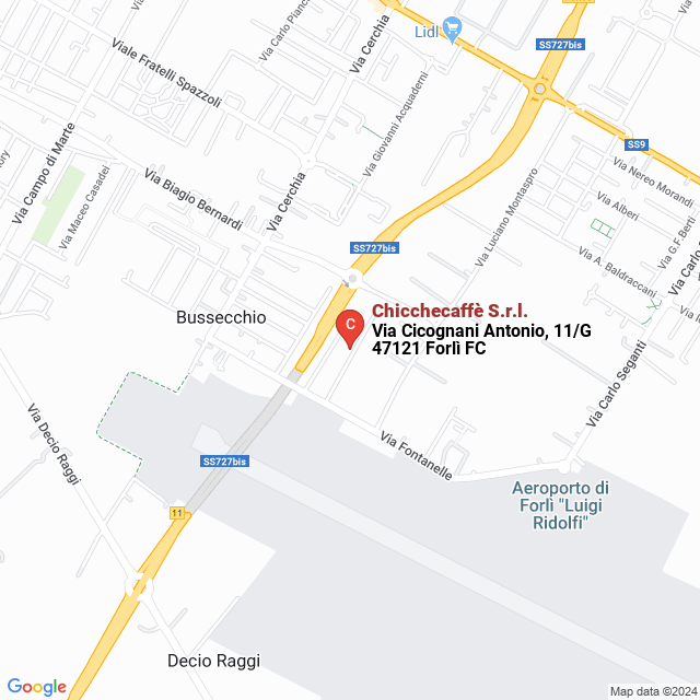 apri la mappa di Chicchecaffè S.r.l.