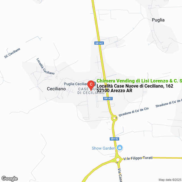 apri la mappa di Chimera Vending di Lisi Lorenzo & C. Snc