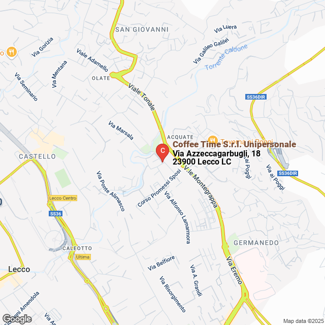 apri la mappa di Coffee Time S.r.l. Unipersonale