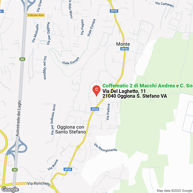apri la mappa di Coffematic 2 di Macchi Andrea e C. Snc