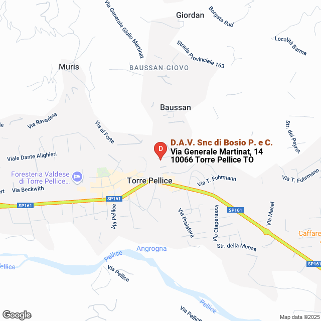 apri la mappa di D.A.V. Snc di Bosio P. e C.