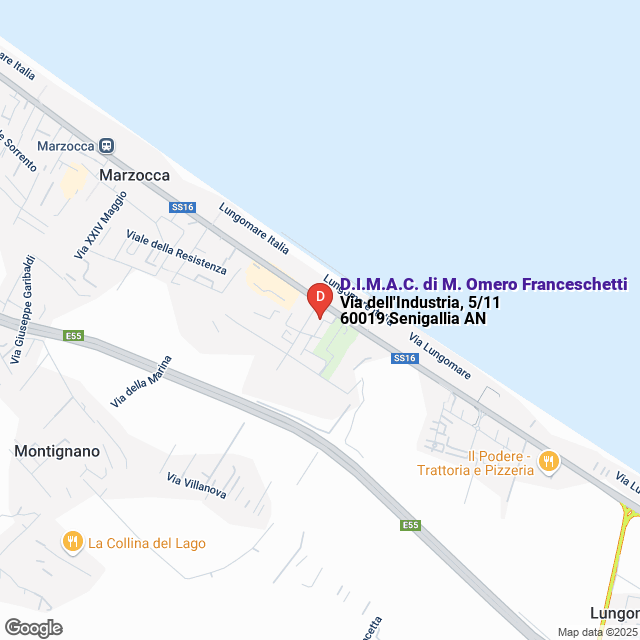 apri la mappa di D.I.M.A.C. di M. Omero Franceschetti