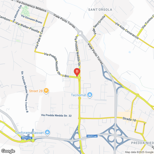 apri la mappa di Dab Srl sede di Sassari