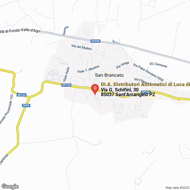 apri la mappa di DI.A. Distributori Automatici di Luca di Cuoio