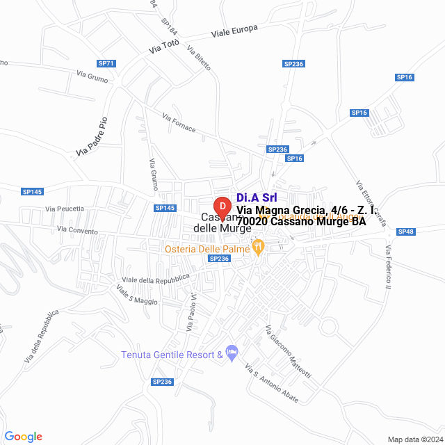 apri la mappa di Di.A Srl