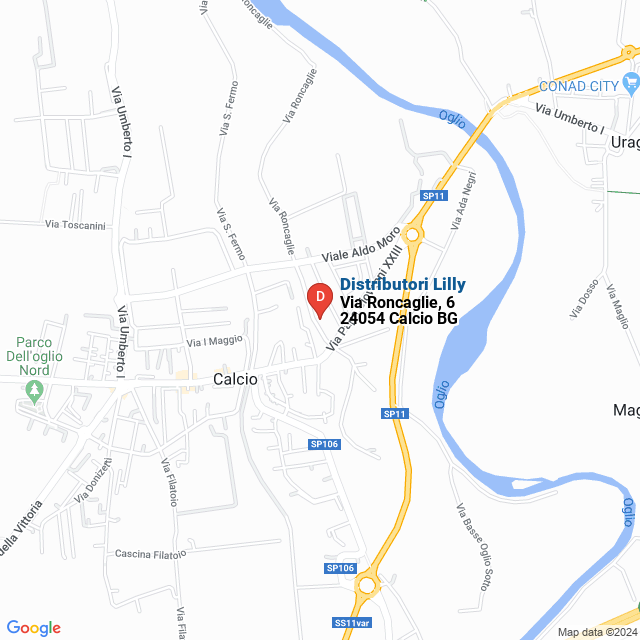 apri la mappa di Distributori Lilly