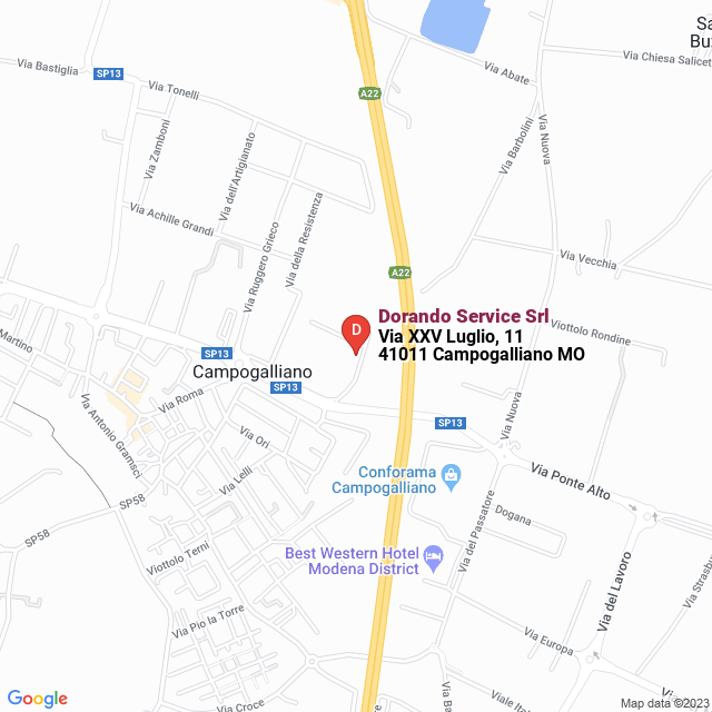 apri la mappa di Dorando Service Srl