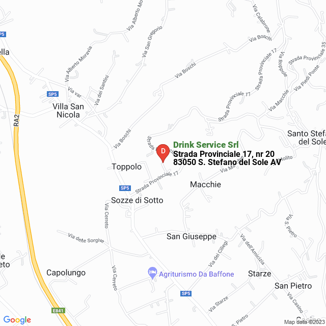 apri la mappa di Drink Service Srl
