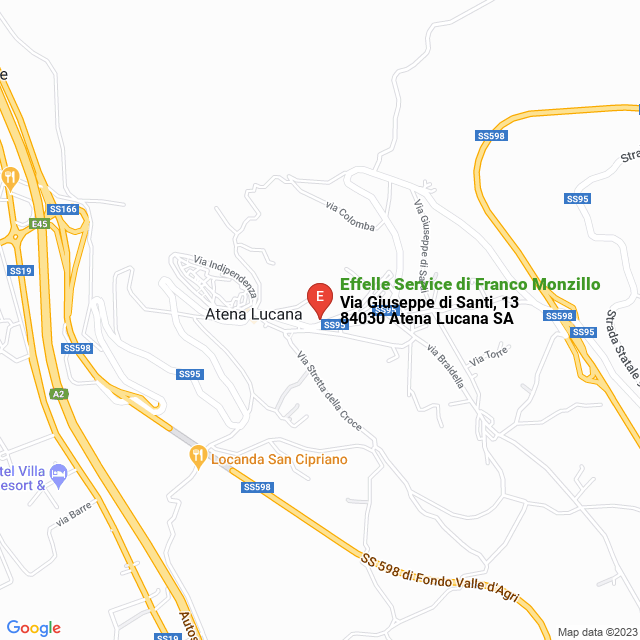 apri la mappa di Effelle Service di Franco Monzillo