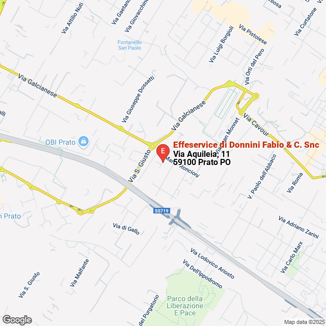 apri la mappa di Effeservice di Donnini Fabio & C. Snc