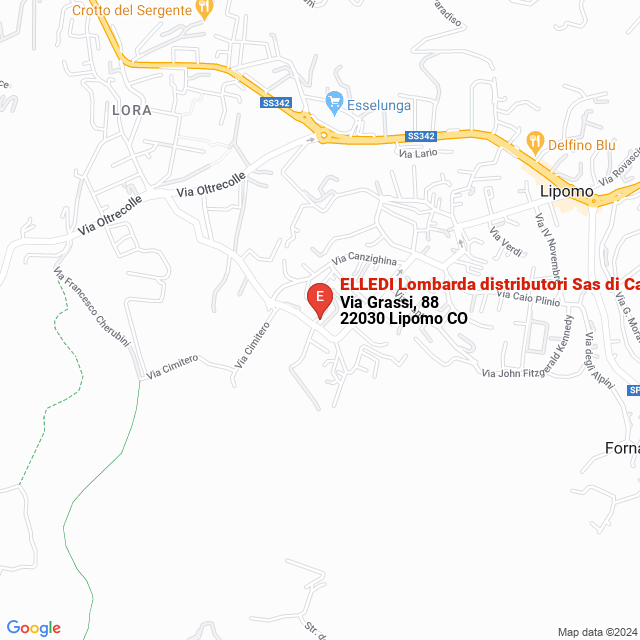 apri la mappa di ELLEDI Lombarda distributori Sas di Cantaluppi Giulio & C.