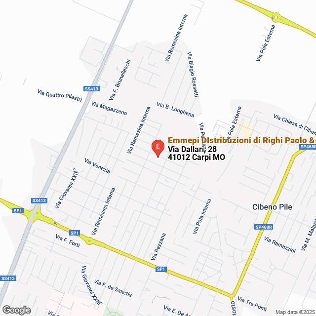 apri la mappa di Emmepi DIstribuzioni di Righi Paolo & C.