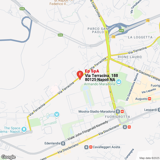 apri la mappa di Ep SpA