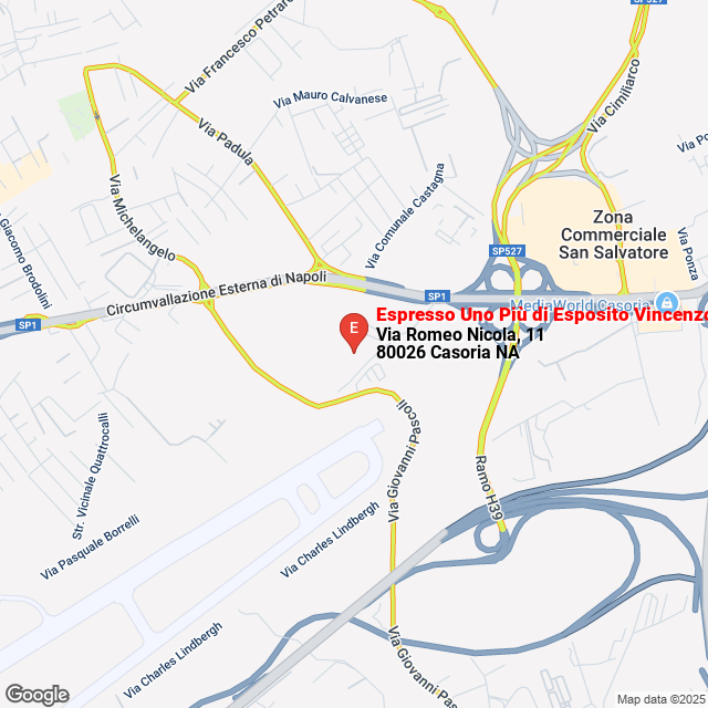 apri la mappa di Espresso Uno Più di Esposito Vincenzo & C. Sas