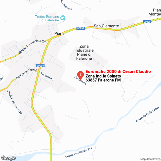 apri la mappa di Euromatic 2000 di Cesari Claudio