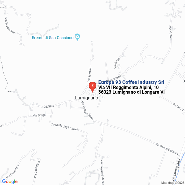 apri la mappa di Europa 93 Coffee Industry Srl