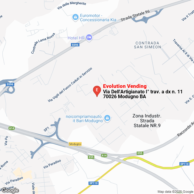 apri la mappa di Evolution Vending