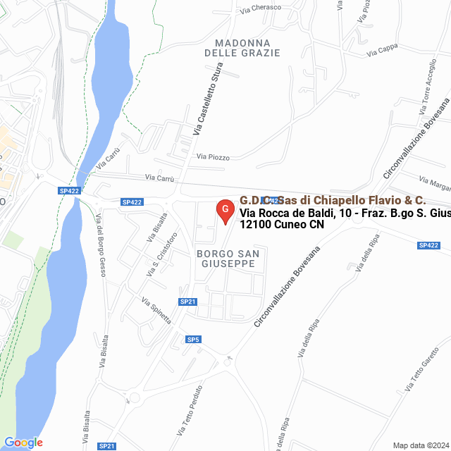 apri la mappa di G.D.C. Sas di Chiapello Flavio & C.