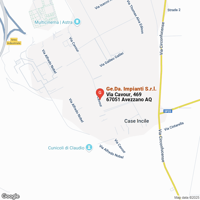 apri la mappa di Ge.Da. Impianti S.r.l.